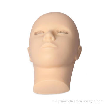 Female Mannequin Flat Head Practice Make Up Model Eyelash Extensions Closed Eye lash Mannequin head on sale
